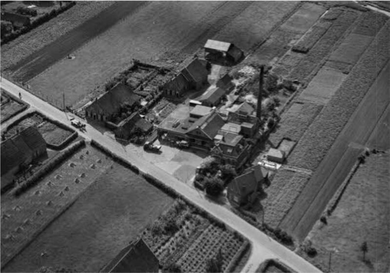 Luchtopname Melkfabriek 14 augustus 1950