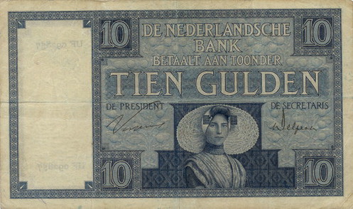 Bestand:NetherlandsP43b-10Gulden-1930 f.jpg