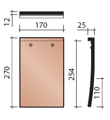 Bestand:Dakpan 340 tegelpan.jpg