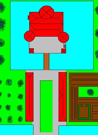 Bestand:Groninger borg met twee schat- of bouwhuizen.jpg