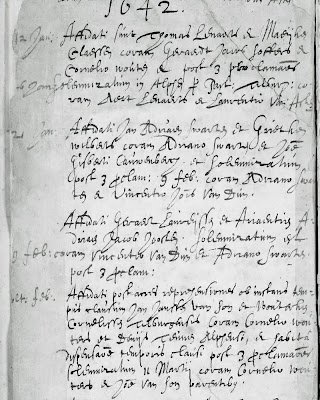 Bestand:Huwelijksinschrijving-uit-1642-van-Jan-van-Son-en-Wouterken-Cornelissen.jpg