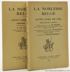 La noblesse belge. Annuaire de 1926.