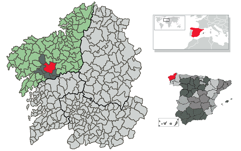 Bestand:Location of Santiago de Compostela.png