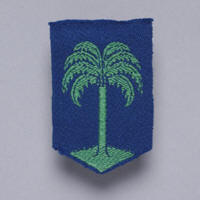 Mouwembleem - 4 - 7 Regiment Infanterie - D-Divisie "Palmboom"