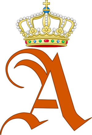 Royal Monogram of Queen Anna Pavlovna of the Netherlands.svg