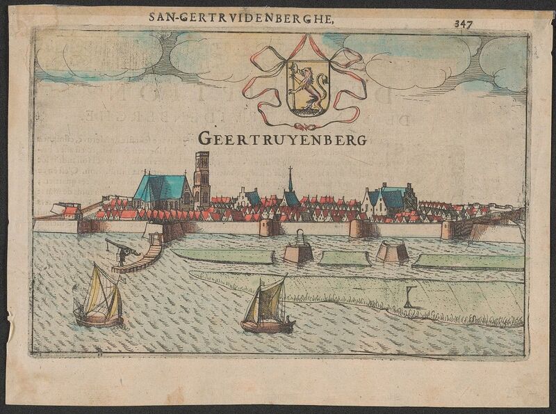 Zicht op Geertruidenberg in 1613. Collectie Regionaal Archief Tilburg