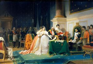 The Divorce of the Empress Josephine in 1809 by Henri Frédéric Schopin