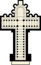 Romaanse plattegrond van Santiago de Compostella