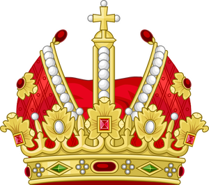 Heraldic Imperial Crown (Gules Mitre).svg