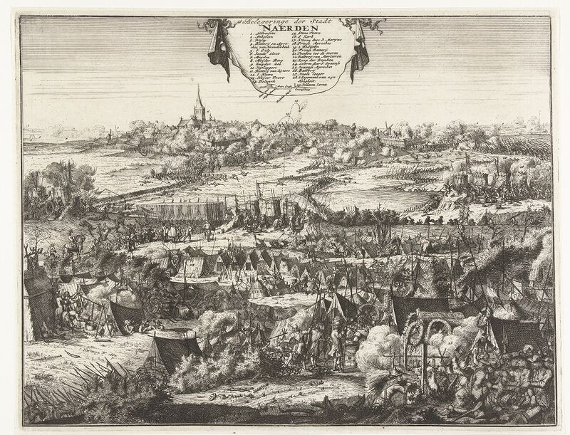 Verovering van Naarden in 1673. Jacobus Harrewijn 1684. Collectie Rijksmuseum