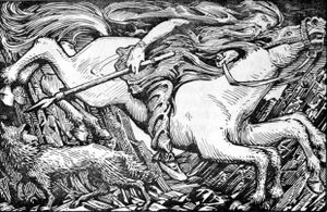 Het is goed denkbaar dat het paard van Sinterklaas is gebaseerd op het magische paard Sleipnir uit de Noorse mythologie.