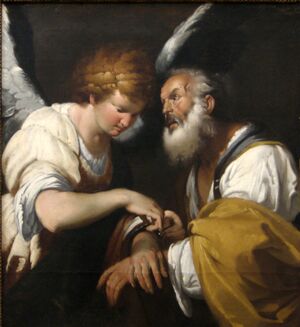 'The Release of St. Peter', oil on canvas painting by Bernardo Strozzi, c. 1635, Art Gallery of New South Wales.jpg
