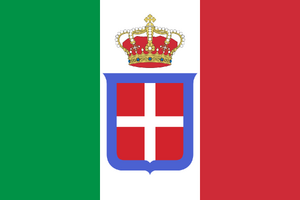 Flag of Italy (1861-1946) crowned.svg