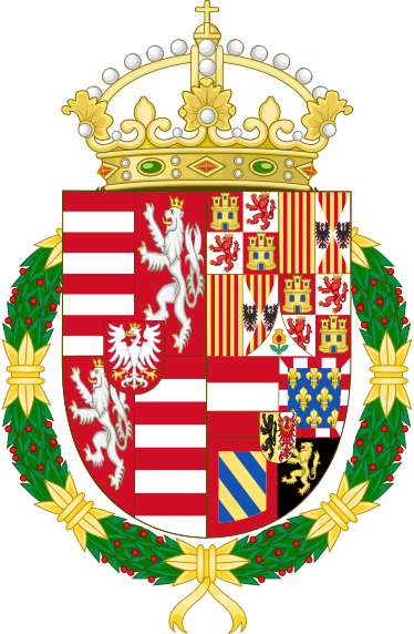 Bestand:Coat of Arms of Mary of Austria as Queen of Hungary.svg