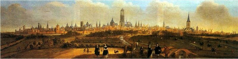 Utrecht geschilderd door Joost Cornelisz. Droochsloot (1585-1666)
