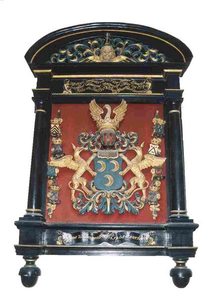 Bestand:Rouwbord uit 1705.jpg