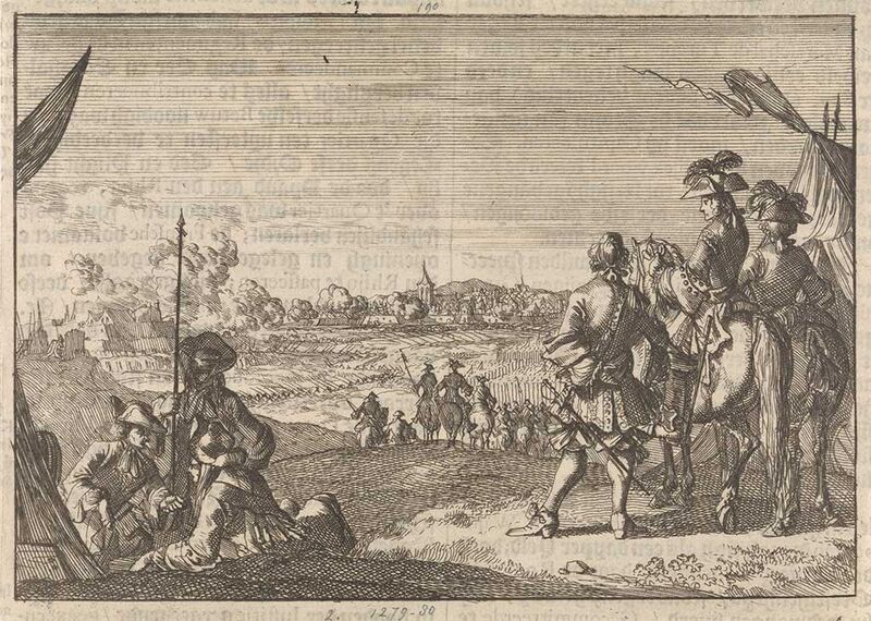 Fransen nemen Nijmegen in (1672). Caspar Luyken. Collectie Rijksmuseum Amsterdam, objectnummer RP-P-1896-A-19368-1547