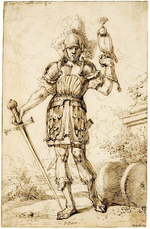 St. Bavo naar een teekening van L. van der Cooghen d.d. 13 April 1642 uit het Teylermuseum te Haarlem.