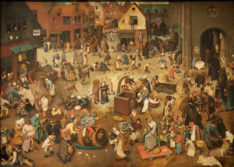 Bestand:Le combat de Carnaval et de Carême Pieter Brueghel l'Ancien.jpg