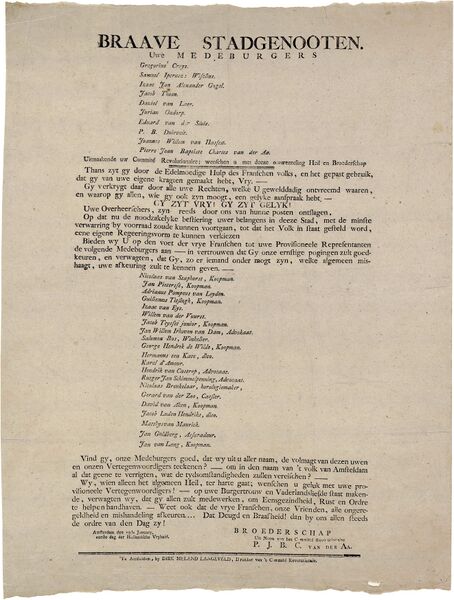 Bestand:Proclamatie van Comité Revolutionair te Amsterdam, 1795.jpg