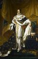 Koning Jozef Napoleon van Spanje in zijn koningsmantel.