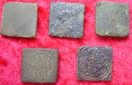 5 Dutch medieval Coinweights Found in Cities Deventer and Zutphen