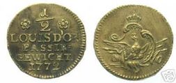 Preussen 1772 1/2 Louis d'or Passirgewicht
