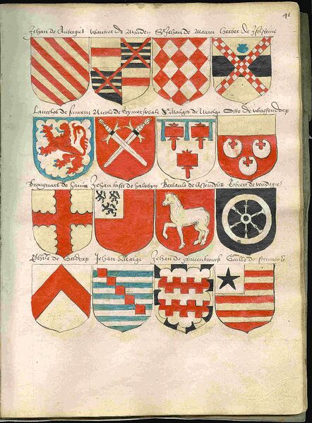 Bestand:Page 41 from a copy of Wapenboek Beyeren (armorial) from ca. 1600.jpg