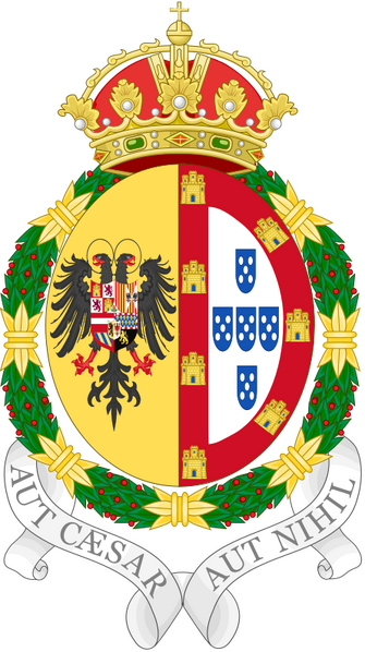 Bestand:Coat of Arms of Isabella of Portugal, Holy Roman Empress and Queen Consort of Spain.svg