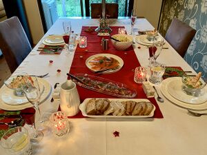Christmas Eve dinner table with Christmas food 02.jpg