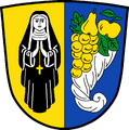 Hoorn des overvloeds in het wapen van Nonnenhorn, Duitsland