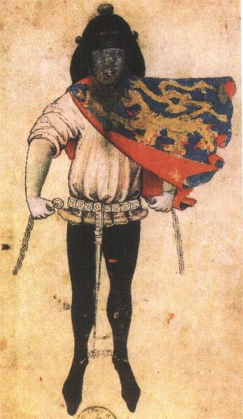 Bestand:Herald Gelre of the Duke of Gueldres.jpg