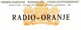 Het logo van Radio Oranje