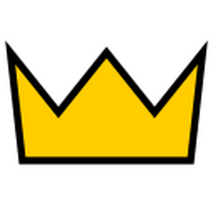 Simple gold crown.svg