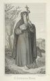 De heilige Antonius Abt, te herkennen aan de bel aan zijn staf