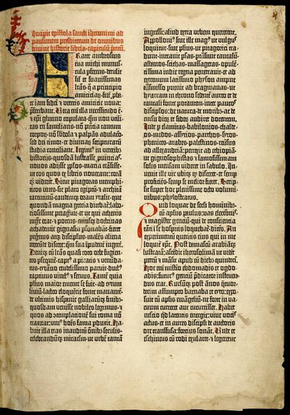 Bestand:Gutenberg bible Old Testament Epistle of St Jerome.jpg