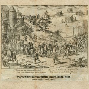 14-4003 Print Baudartius Arrival Duke of Alba Brussels 1567 1.jpg