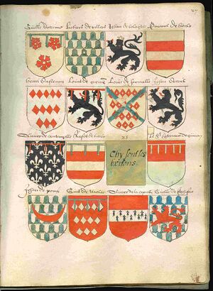 Page 27 from a copy of Wapenboek Beyeren (armorial) from ca. 1600.jpg