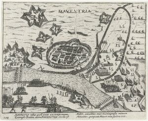 Beleg en inname van Deventer in 1591 door Prins Maurits - Siege and capture of Deventer in 1591 by Prince Maurice.jpg
