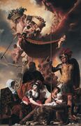 Allegorie op de geboorte van Frederik Hendrik (Caesar van Everdingen)