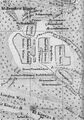 Plattegrond van de verschillende rituele plaatsen van heksen op de Blocksberg, 1849