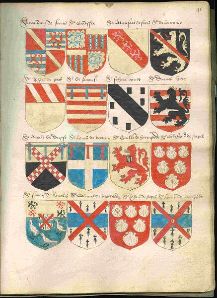 Bestand:Page 45 from a copy of Wapenboek Beyeren (armorial) from ca. 1600.jpg
