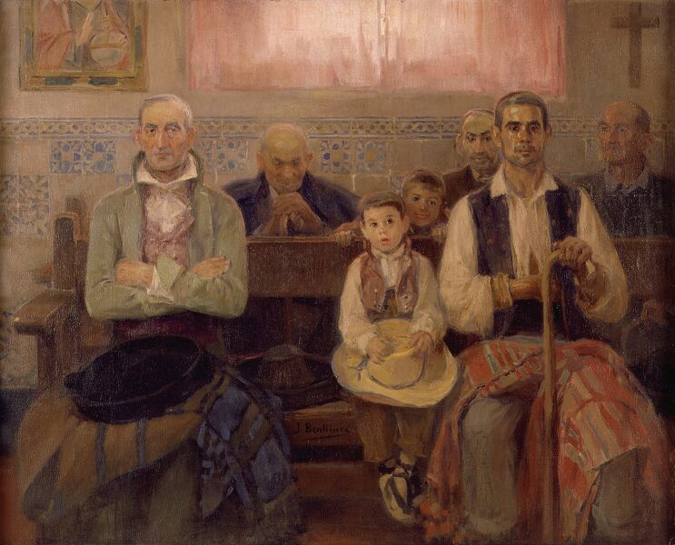 Bestand:Missa a l'ermita, Josep Benlliure Gil, Museu de Belles Arts de València.jpg