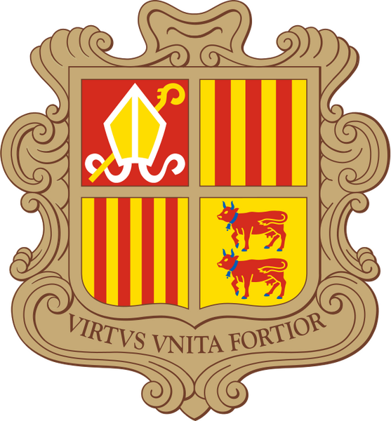 Bestand:Coat of arms of Andorra.svg
