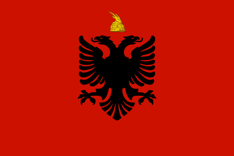 Bestand:Flag of Albania (1934–1939).svg