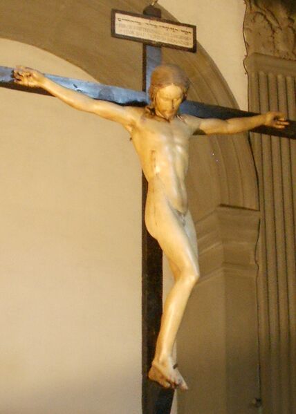 Bestand:Santo Spirito, sagrestia, crocifisso di michelangelo 04.jpg