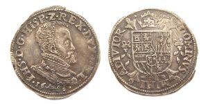 Koning Spanje Filips II 1-5 Philipsdaalder 1566.jpg
