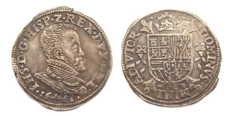 Bestand:Koning Spanje Filips II 1-5 Philipsdaalder 1566.jpg