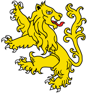 Lion Rampant Regaurdant.svg