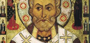 Sint Nikolaas overleed tussen 312 en 365. Gerard David [Public domain or Public domain], via Wikimedia Commons